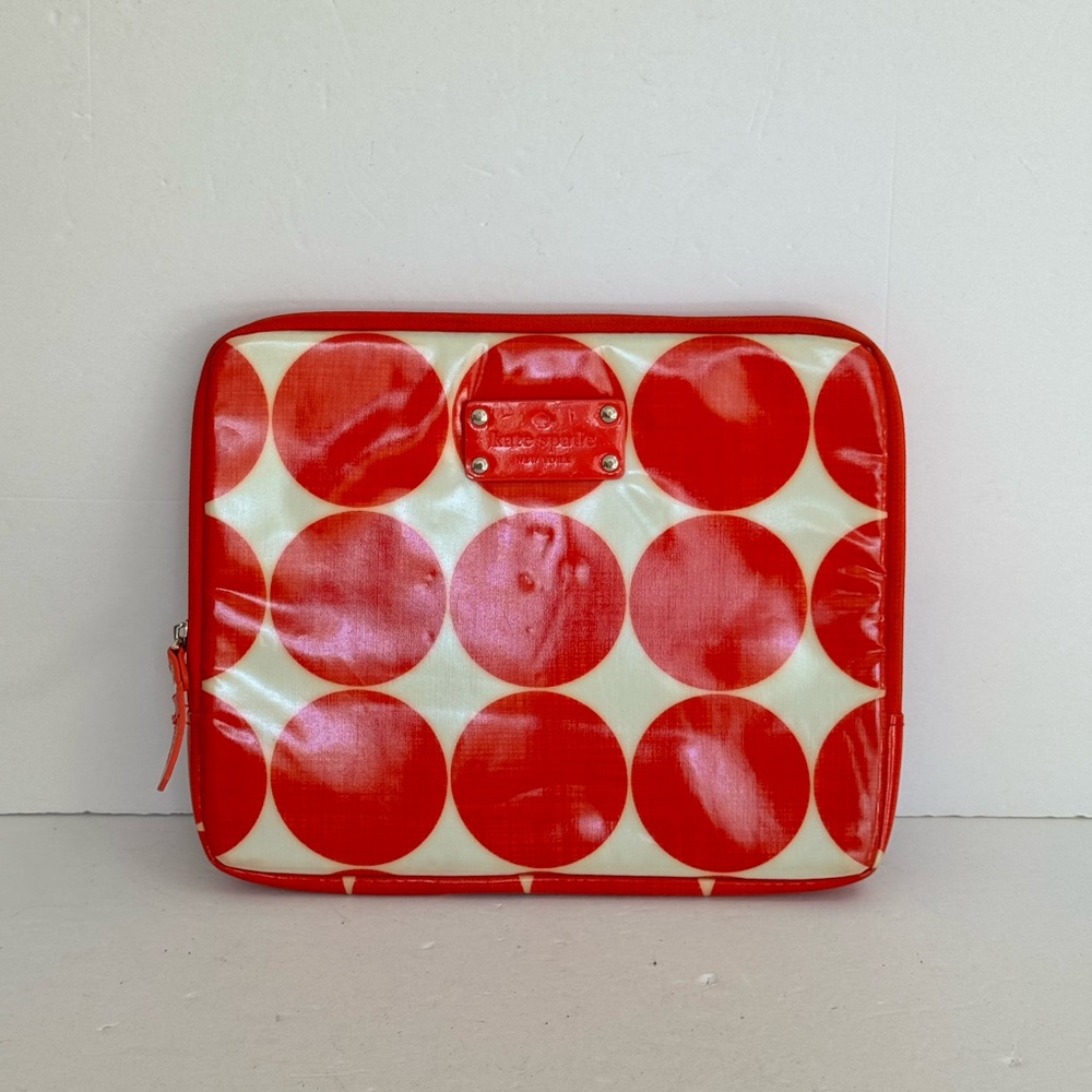 Kate Spade Red Polka Dot Tablet IPad Sleeve